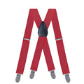 Suspenders for Men Women Fashion 2.5cm X - Back 4 Clips Adjustable Elastic Shirt Trouser Braces Strap - Visuel 8 | SAMAG