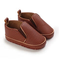 Brown Baptismal Baby Shoes For Boys And Girls Casual Soft Soled Non Slip Baby Shoes For 0-18 Months Baby Walking Shoes