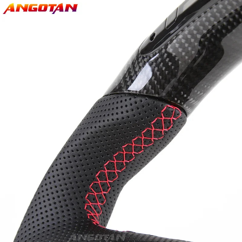 LED Carbon Fiber Steering Wheel For McLaren 720S 600LT 540C 12C 2017-2021 Racing Wheel With Trim Cover 720s Steering Wheel