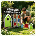 Garden Decor Fairy Door, Yard Tree Decor Wooden Miniature Dwarf Fairy Door Cute Outdoor Landscape Ornament Home Garden Art
