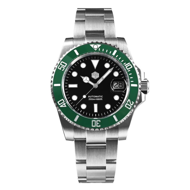 San Martin Upgraded Version 40mm Water Ghost Diver Watch Men Luxury Automatic Mechanical Watches Sapphire Waterproof 200m SN0017