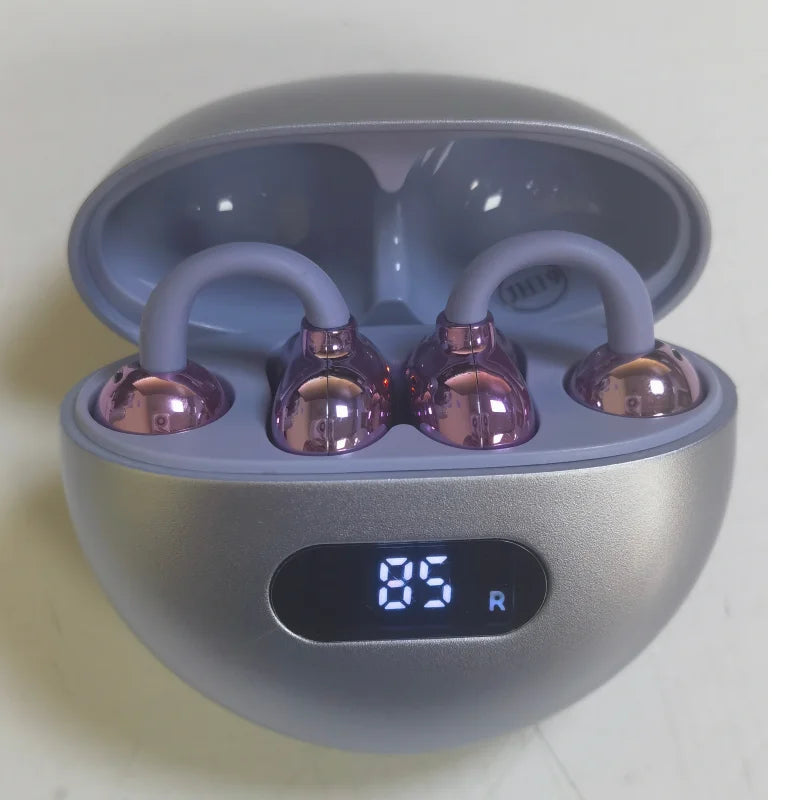 New Sport Earclip Wireless Headphone Bluetooth Earphone Wireless Bluetooth Headphones Gaming Led Display Game and Music Mode