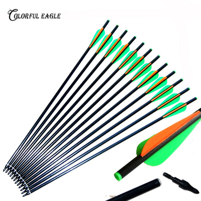 13/17/20 Inches Fibergalss Arrows OD 8mm with Green | SAMAG