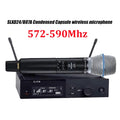 SLXD Microfone 500/600/800MHZ Wireless Microphone System 4pin Headset KSM8/Beta58 Professional Audio Equipment For Stage Karaoke