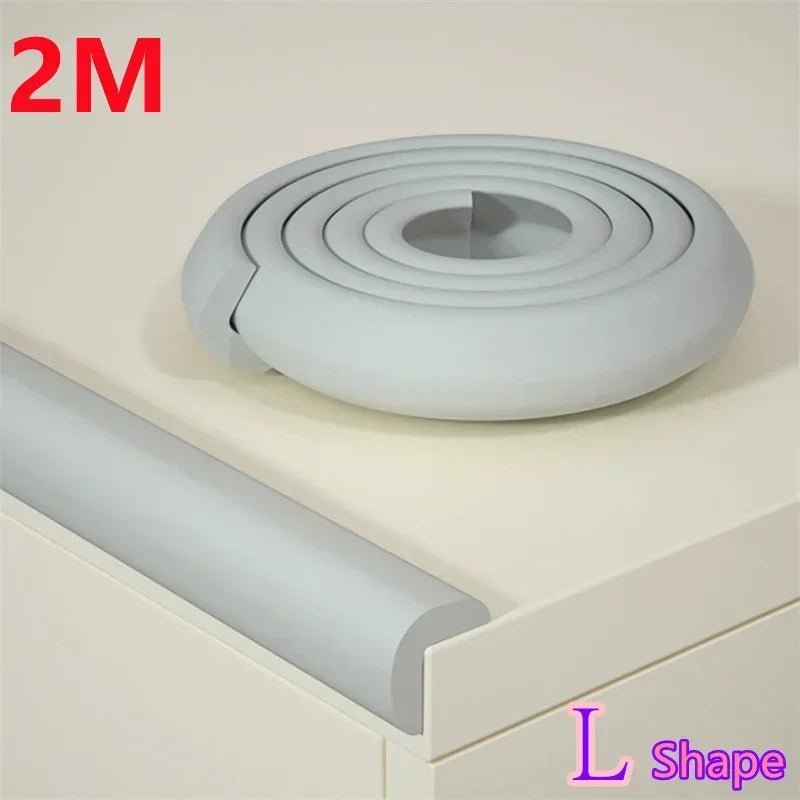 2M Baby Safety Soft Anti-Collision Foam Strip Home Table Corner Protector Tape Table Edge Protector for Baby Protection Products