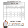 Men's Shapewear Tank Top Tummy Control Compression Vest Cool Fabric Slim Fit Undershirt Summer Gym Training Casual Daily