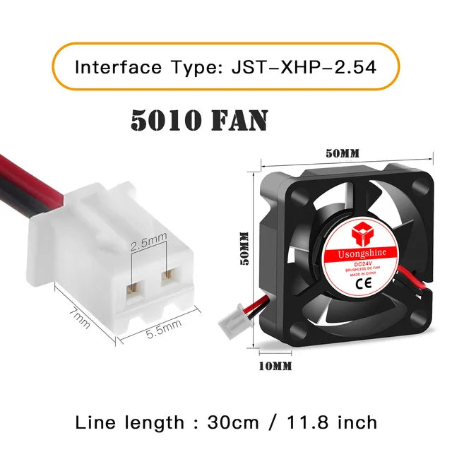 3D Printer Fan 5015/4020 Cooling Turbine 5V 12V 24V - Visuel 13 | SAMAG