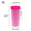 1Pc Pet Plastic Foot Wash Cup S L XL Large size silicone brush Dog cat clean foot mud removable cleaning Foot