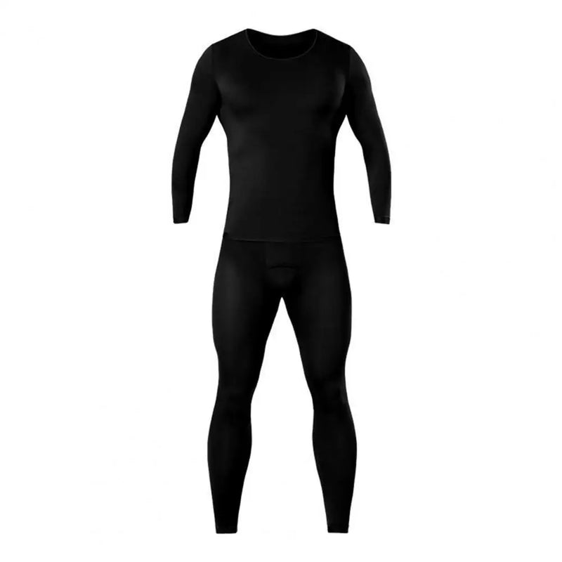 Thermal Underwear High Elasticity Elastic Thermal Undergarment Men’s Long Johns Thermal Underwear Set Lightweight Base Layer