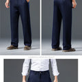 Men's Straight Leg Jeans Streetwear Blue/Black Casual | SAMAG