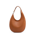 BURMINSA Genuine Leather Hobo Bag For Women Vintage Soft Cowhide Half Moon Underarm Shoulder Purses Commuter Office Handbags