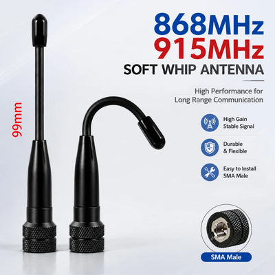 GIZONT LoRa 868MHz 915MHz Soft Antenna SMA Small | SAMAG