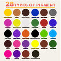 KVM 0.5oz 28 Colors Professional Tattoo Ink for Body Art Natural Plant Micro Pigment Permanent Tattoo Ink for Body Art Paint