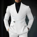Chic Shawl Lapel Green Suits for Men High Quality Slim Fit Wedding Costume Homme Customized 2 Piece Jacket Pants Outfits Terno