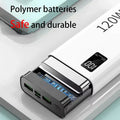 120W 50000mAh Portable Power Bank with LED Display Fast Charging High Capacity Powerbank for iPhone Samsung Huawei
