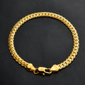20cm 8inches 18K gold 925 Sterling Silver Bracelets for Women men classic 5MM Chain Wedding Party Christmas Gifts fine Jewelry