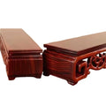Decorative Wooden Plant Shelf Desktop Flower Pot Sorting Table Bonsai Display Stand Log Holder Standing Flower Base Pedestal