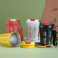 Thermos Coffee Mug Leakproof Vacuum Double Wall Travel Coffee Cup Portable Belt Cup Stainless Steel Mug