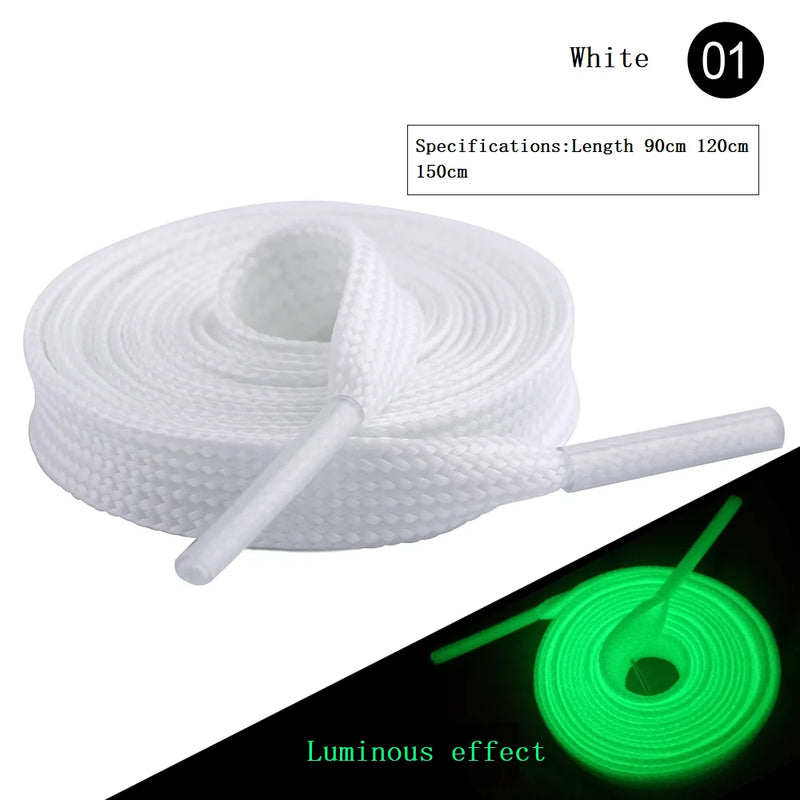 Luminous Shoelaces Men Women Sports Shoes Laces Runner Shoelace Glow In The Dark Night Classic Shoestrings Reflective Shoe Laces