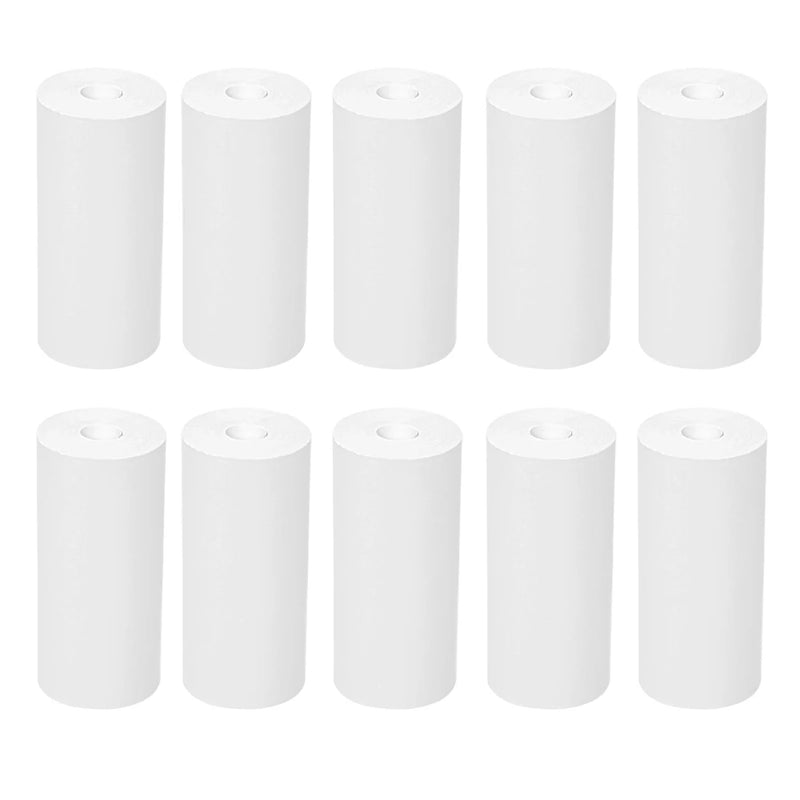 57*25MM HD Mini Printer Thermal Paper Self-adhesive Roll Paper Label Sticker Photo Inkless Printing Portable Printer Color Paper