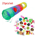 Cat Teaser Wand Toy Self Entertainment Maze Tunnel Collapsible Drill Channel Interactive Play Toy For Indoor Kitten Cat Pet