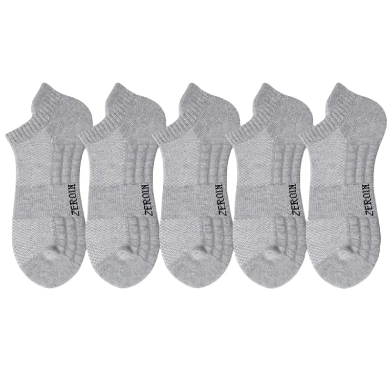 5Pairs Men's Cotton Sports Socks Breathable Sweat | SAMAG