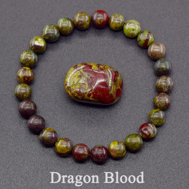 Genuine Tree Patterned Agates Beads Bracelet Woman Real Natural Moss Man Energy Stones for Healing - Visuel 27 | SAMAG