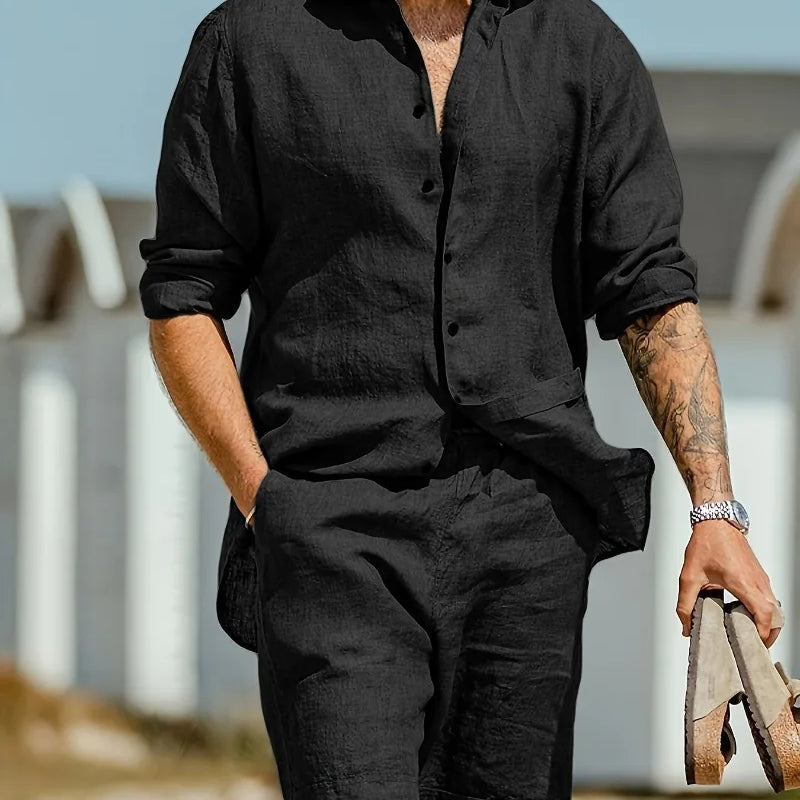 Fashion Streetwear Men's Summer Comfy Cotton Linen Casual | SAMAG