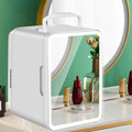 Portable Refrigerator 110V / 12V DC Cooler Portable Small Refrigerator for Food Beauty Makeup Driving Travel Dorm Room