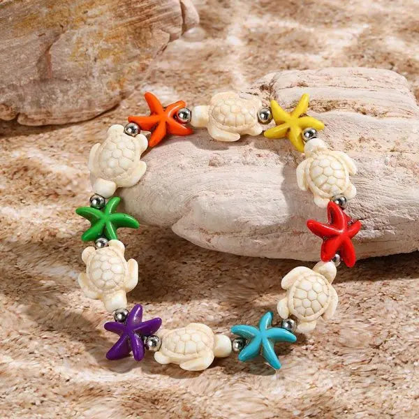 Bohemia Shell Conch Starfish Bracelet for Women Handmade Adjustable Rope Summer Beach Party Jewelry - Visuel 16 | SAMAG