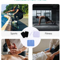 10Pcs 2mm Plug Non-woven Fabric Reusable Self Adhesive Electrode Pads Conductive Gel Pad Body Digital  Massager