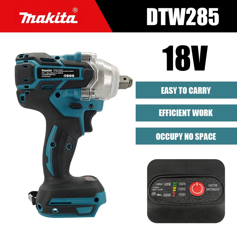 Makita DTW285 Tools Impact Wrench Machine Brushless Cordless Electric High Torque Rechargable For 18V - View 8 | SAMAG
