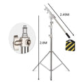 C Stand Stainless Steel Kit Light Stand With Weight Bag Photo Studio Accessories Extension Rod 2.49M Length Arm Cross Boom