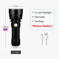 High Power XHP70 LED Flashlight Tactical Torch USB Rechargeable Lantern Waterproof Lamp Ultra Bright Lantern For Camping Outdoor