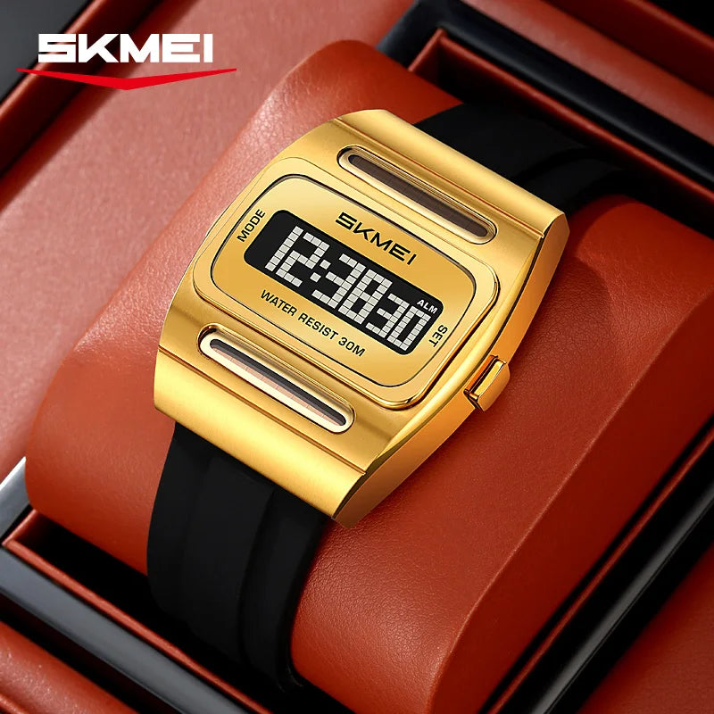 2563 Solar Power Casual Digital Sport's Watches Silicone Strap Led Waterproof Electronic Alarm Clock Gift - Visuel 4 | SAMAG