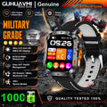 New Bumblebee Military Smart Watch 1000mAh Bluetooth Call LED Flashlight BP Monitor 100+Sports 5ATM Waterproof For iOS Android