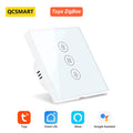 Tuya Smart ZigBee 3.0 EU Curtain Blinds Touch Switch for Electric Roller Shutter motor Google Alexa Voice Control Home Automatio