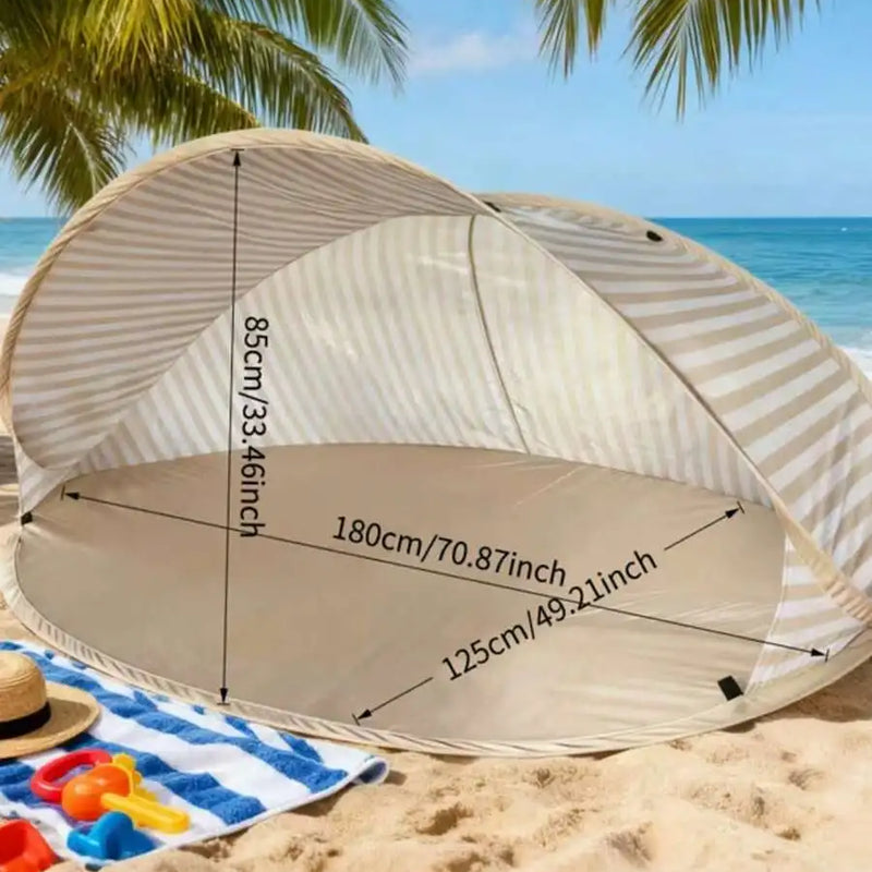 2-Person Pop-Up Beach Tent - Instant Setup Sun Shelter | SAMAG