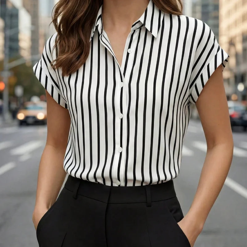 Elegant Orientation] Summer Fashion Women's Striped - View 3 | SAMAG