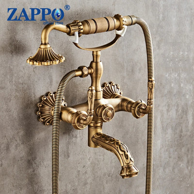 ZAPPO Shower Faucet Clawfoot Tub Systerm Wall Mounted | SAMAG