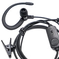 EarHook Headset for BF760 BF996 Walkie Talkie, K-Plug Wired Microphone, Two Way Ham Radio Earphone