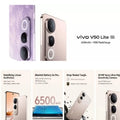 2026 new Vivo V50 Lite 5G Smartphone 6.77-inch 120Hz AMOLED Display 6500mAh Battery 90W Fast Charging 50MP,The gold color is cur