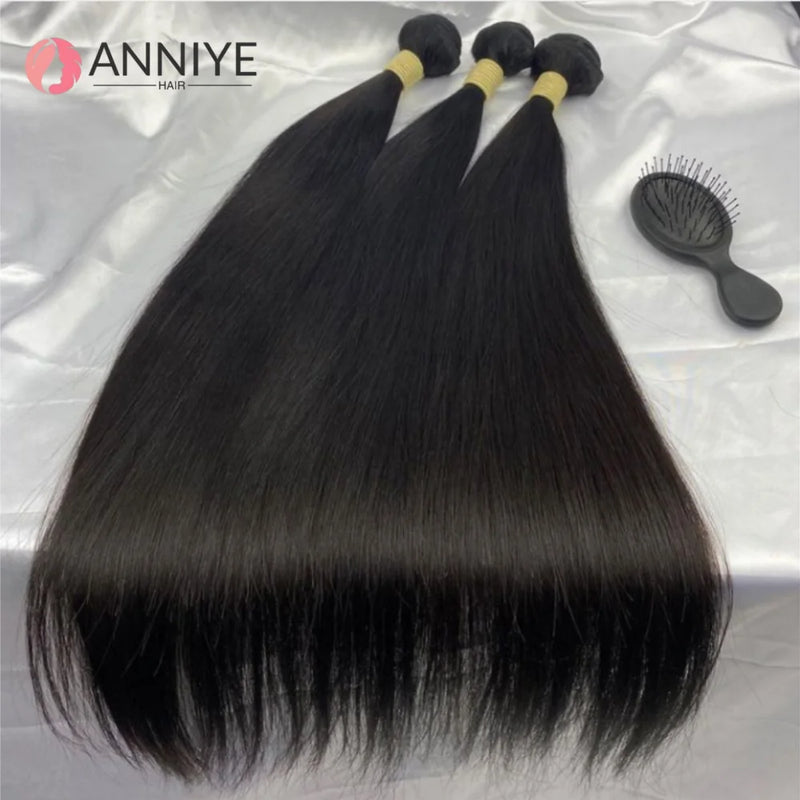 10-30 Inch Bone Straight Human Hair Weave Bundles 12A Brazilian Natural Color Remy Human Hair Extension 1 3 4 Bundles Weft