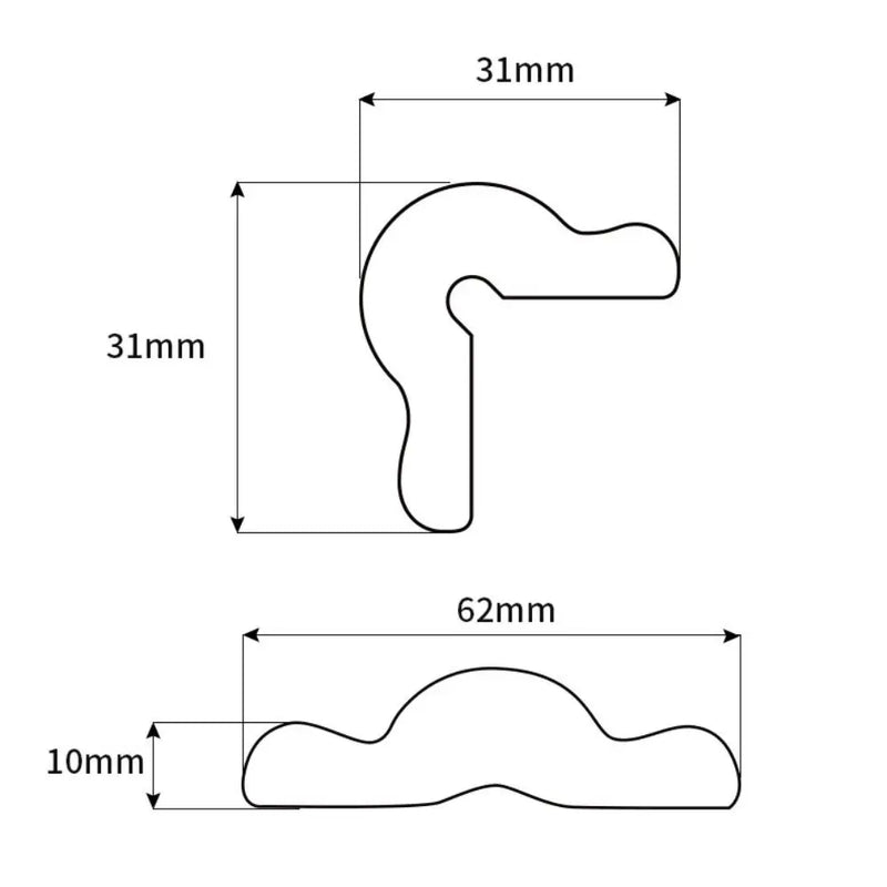2m Desk Edge Guard Strip Cartoon Digital Pattern Soft Anti Collision Cushion Baby Safety Thickend Wall Corner Protector Bedside