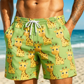 Fun Cute Cartoon Duck Pig Pattern Funny Swimming Shorts | SAMAG