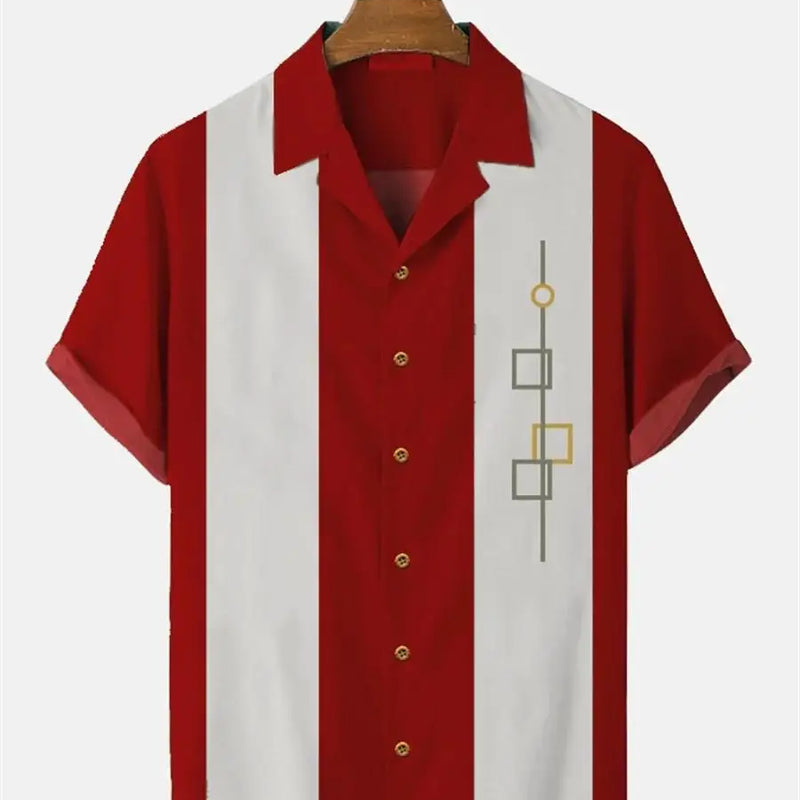 Stripes Simple Casual Dress Shirts European Size Men's | SAMAG