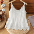 Stylish Women's Elegant Embroidered Lace Camisole Bohemian Casual Summer Holiday Ladies Tops