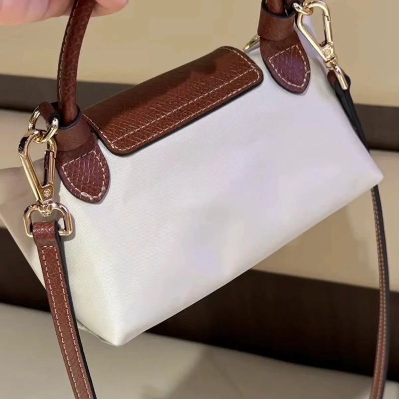 Mini Nylon Dumpling Bag Retro Contrast Color Crossbody Bag Women Luxury Designer Waterproof Handbag for Women Multi-functional