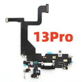 1pcs Charging Port Flex Cable For iPhone 14 11 12 13 Pro Max SE2 USB Charger Dock Connector With Microphone  Ribbon Repair