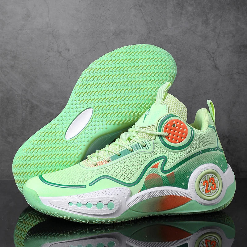 Men's Basketball Shoes Breathable Cushioning Non-Slip Wearable Runing Shoes Gym Training Athletic Basketball Sneakers for men